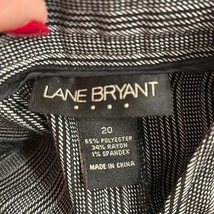 Lane Bryant Grey striped pencil skirt sz 20